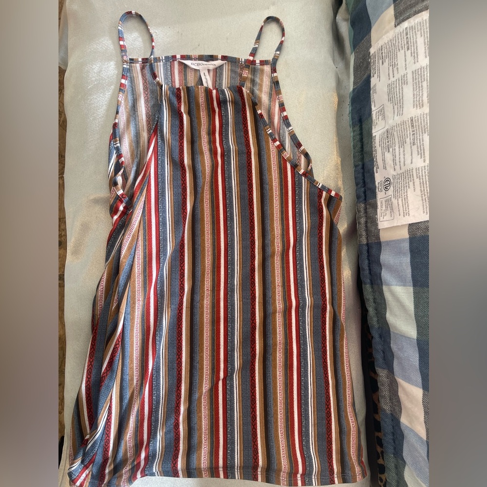 BCBGeneration Multicolor Striped Top NWOT